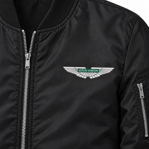 Aston Martin Motorsports bomber jacket | Black | Chest detail