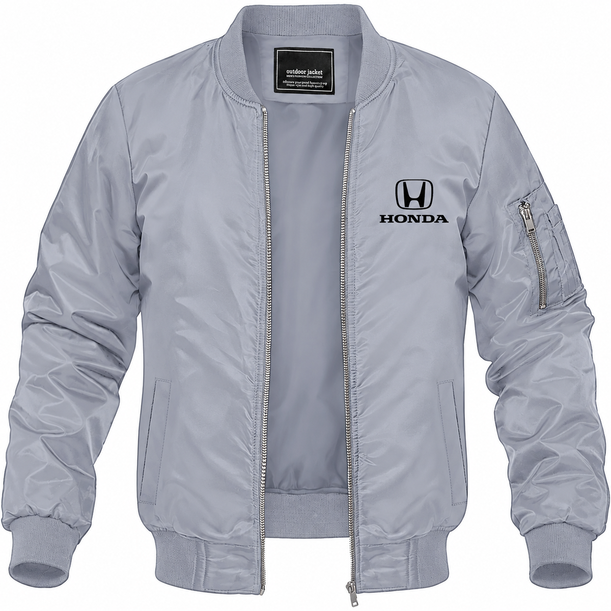 Honda Motorsport bomber jacket | Grey | Front