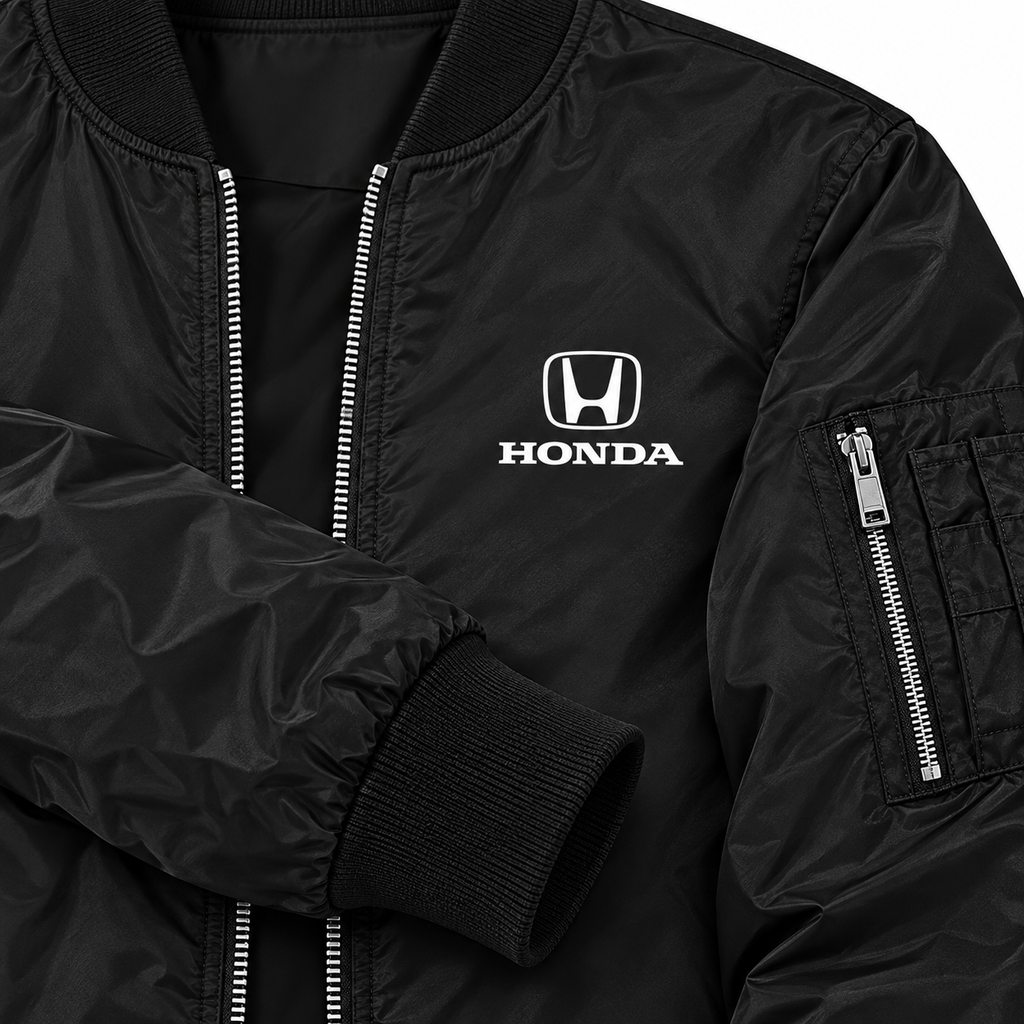 Honda Motorsport bomber jacket | Black | Sleeve detail