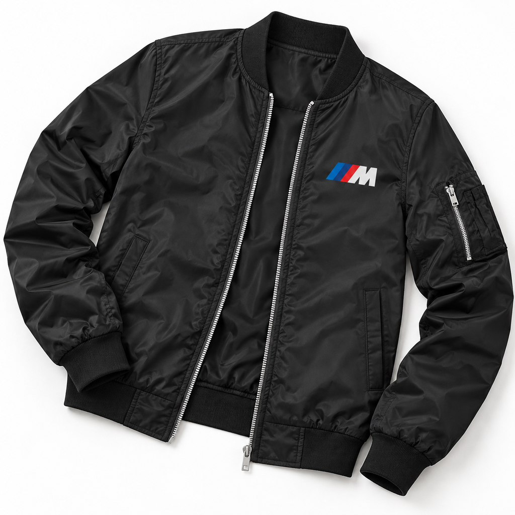 BMW M bomber jacket | Black | Flat lay