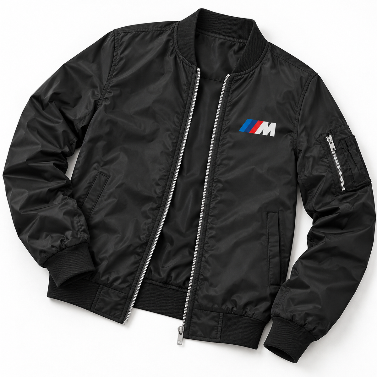 BMW M bomber jacket | Black | Flat lay