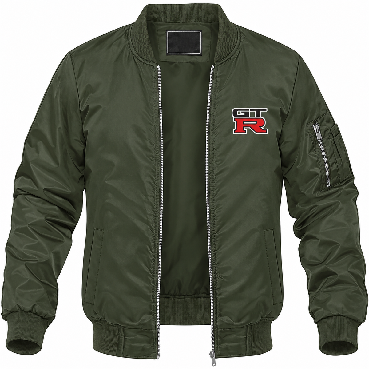GT-R bomber jacket | Army Green | Front
