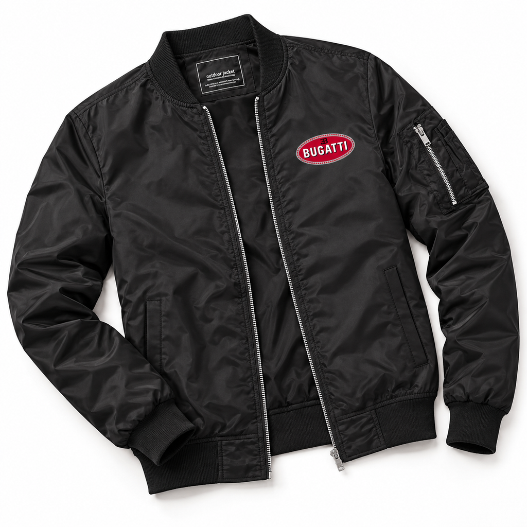 Bugatti bomber jacket | Black | Flat lay