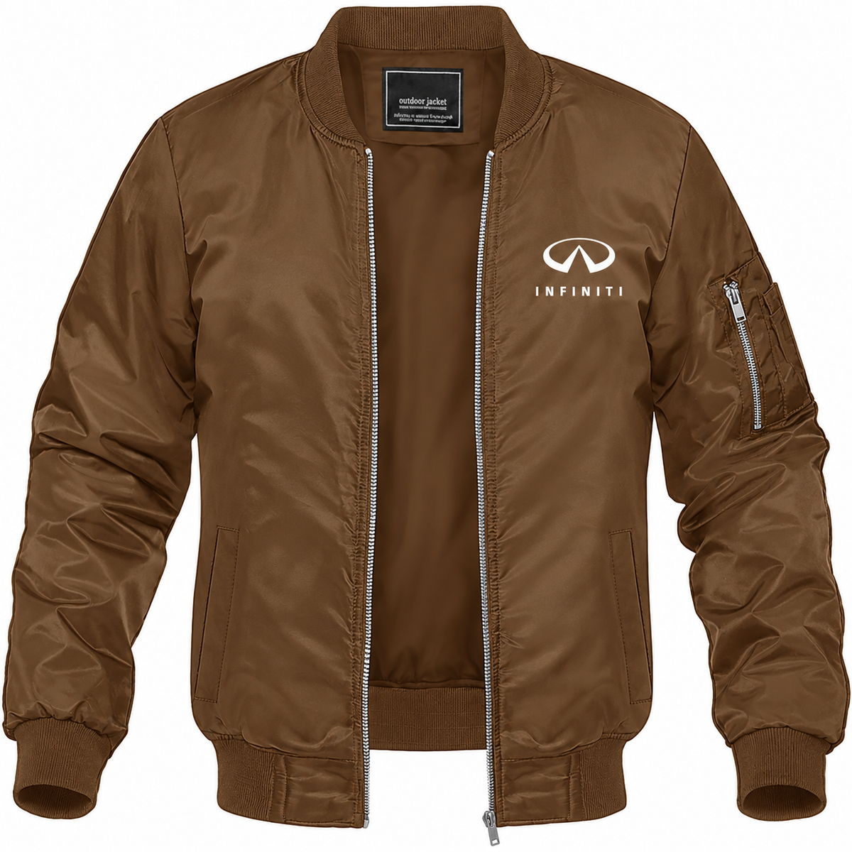 Infiniti Luxury bomber jacket | Brown | Front