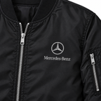 Mercedes-Benz Luxury bomber jacket | Black | Chest detail