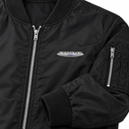Chrysler bomber jacket | Black | Sleeve detail