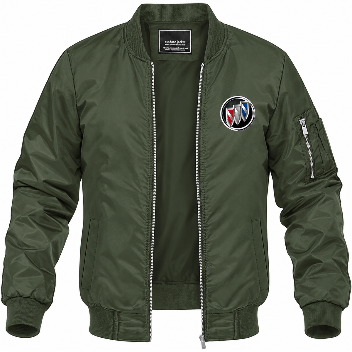 Buick Motorsports bomber jacket | Army Green | Front