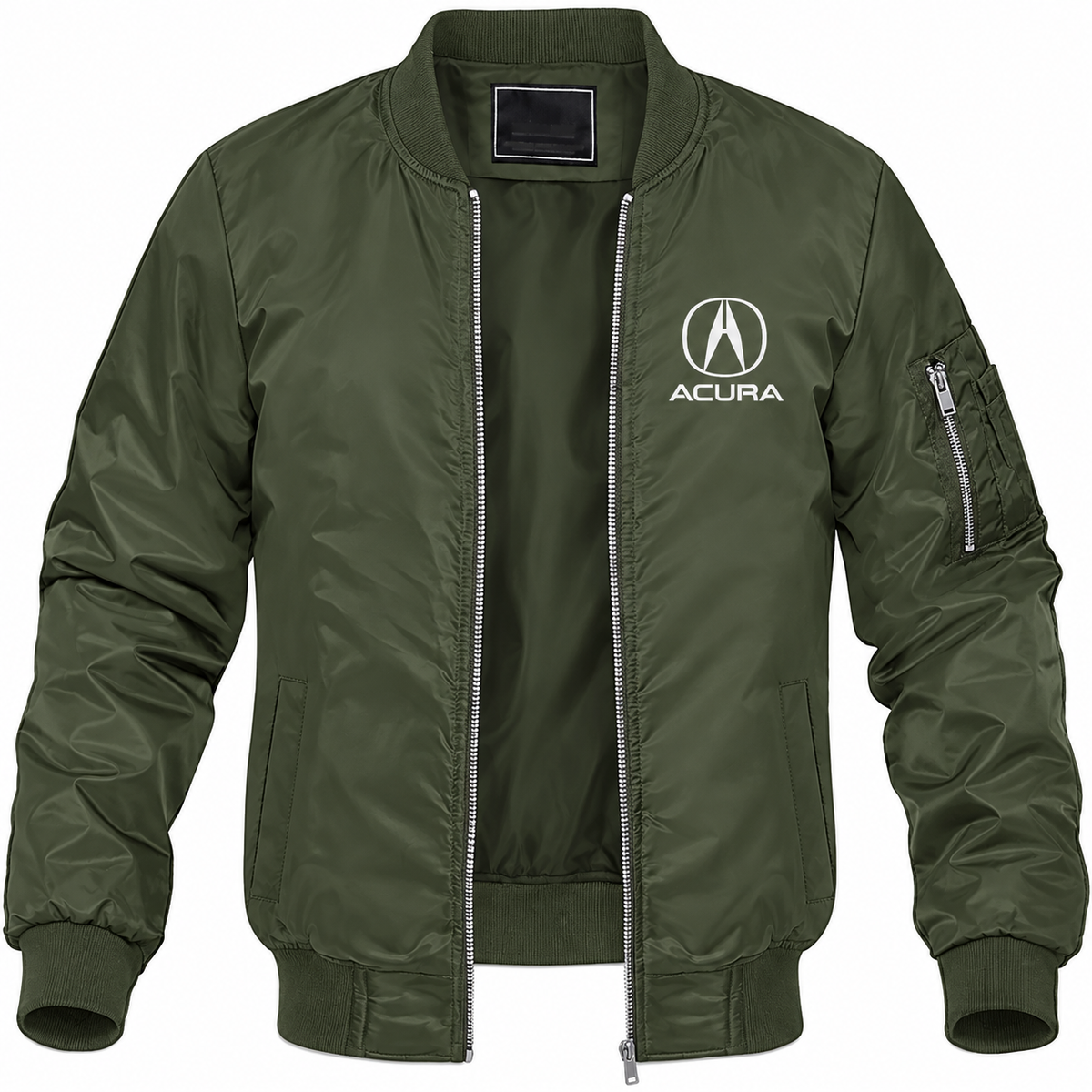 Acura bomber jacket | Army Green | Front