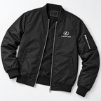 Lexus bomber jacket | Black | Flat lay