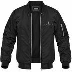 Lincoln bomber jacket | Black | Front