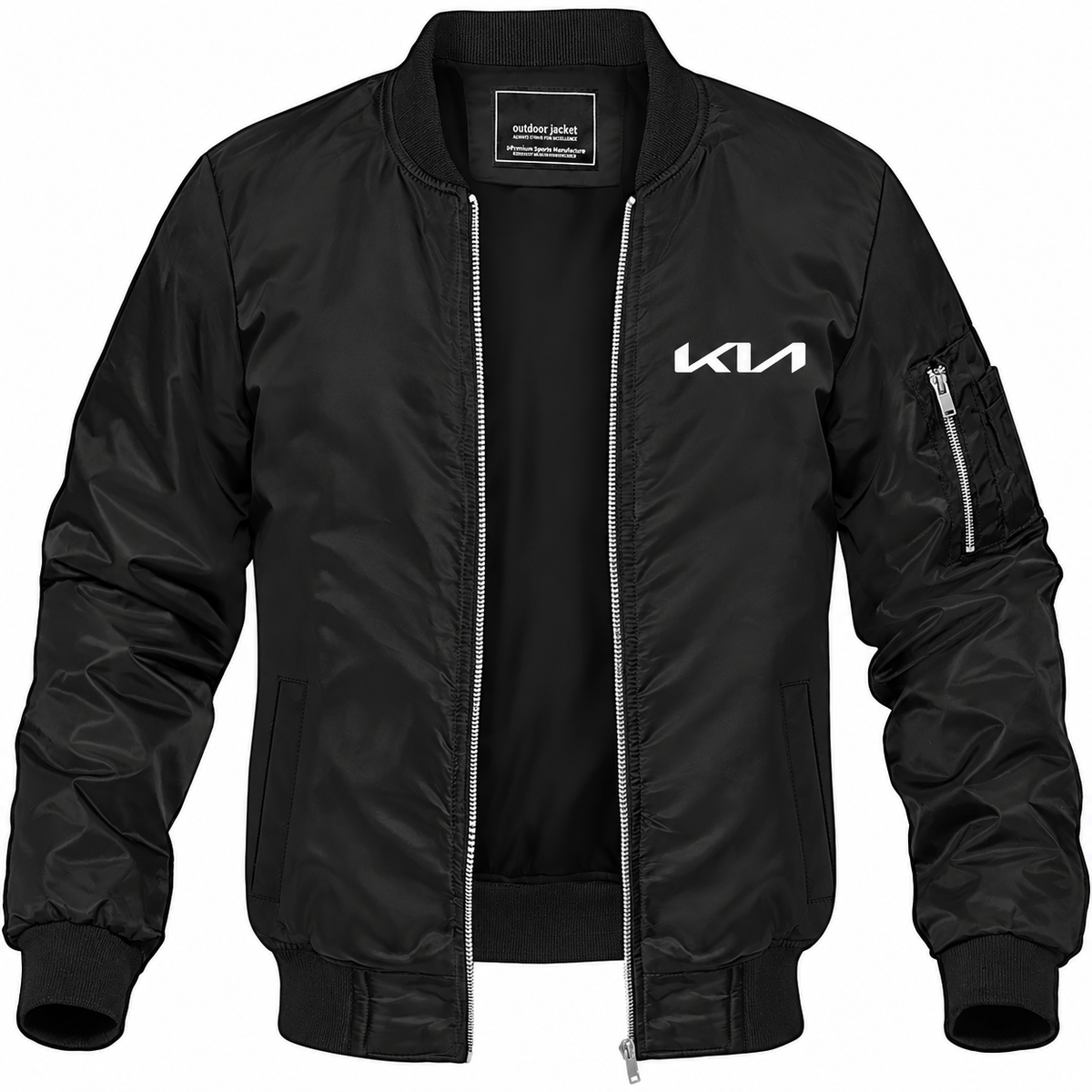 Kia bomber jacket | Black | Front