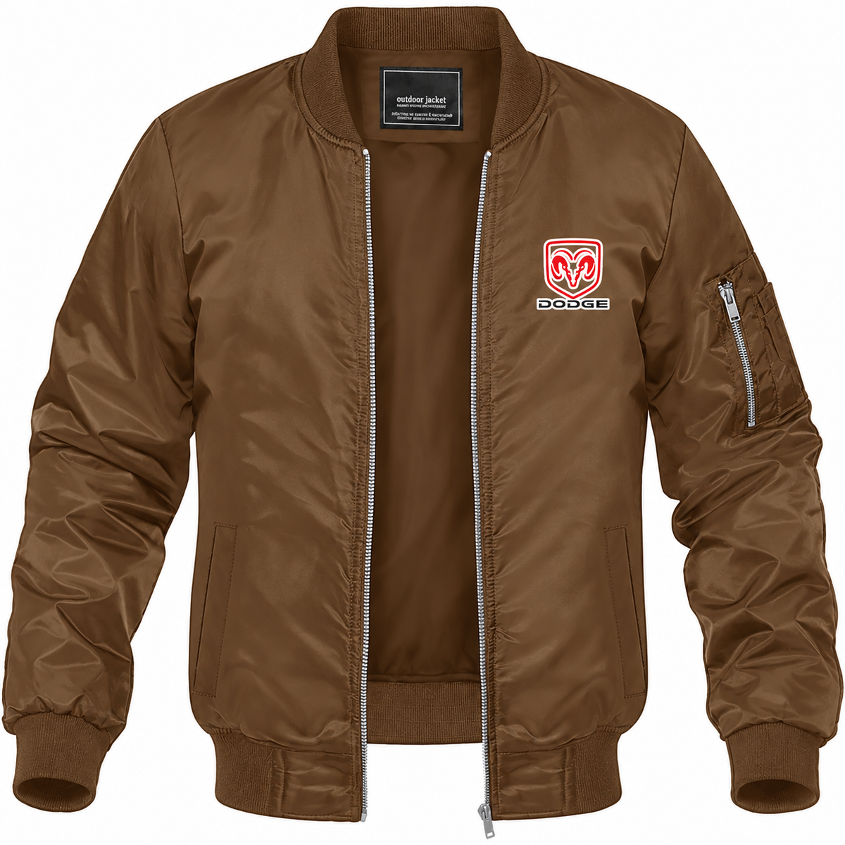 Dodge bomber jacket | Brown | Front