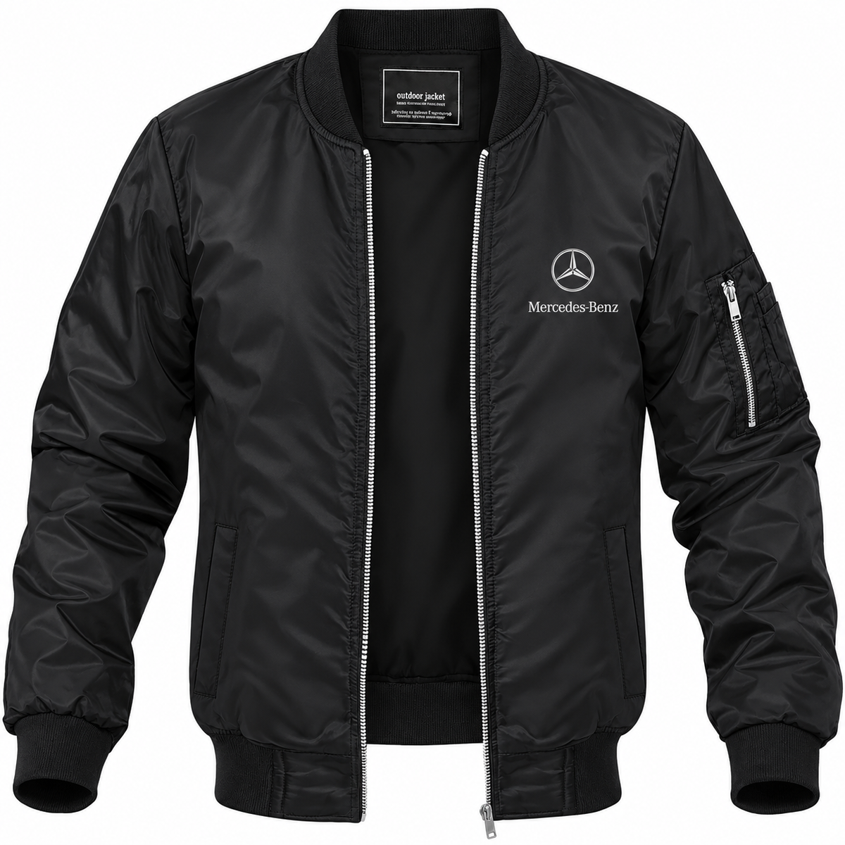 Mercedes-Benz Luxury bomber jacket | Black | Front