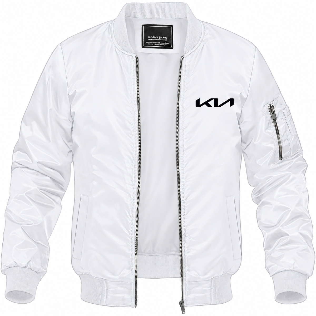 Kia bomber jacket | White | Front