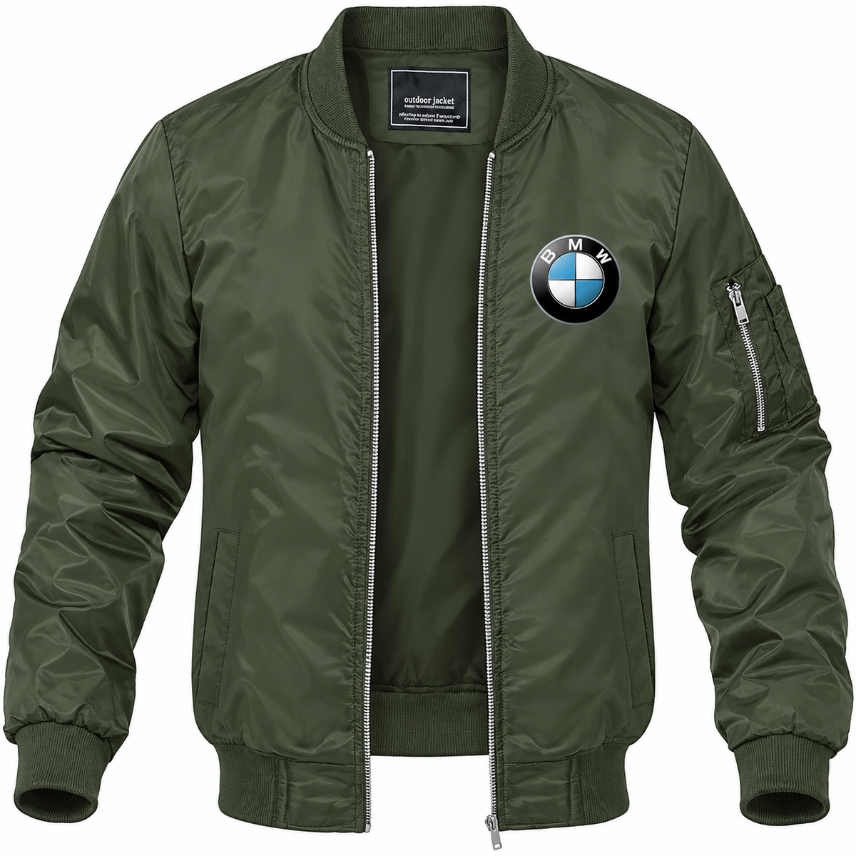 BMW Motorsports bomber jacket | Army Green | Front
