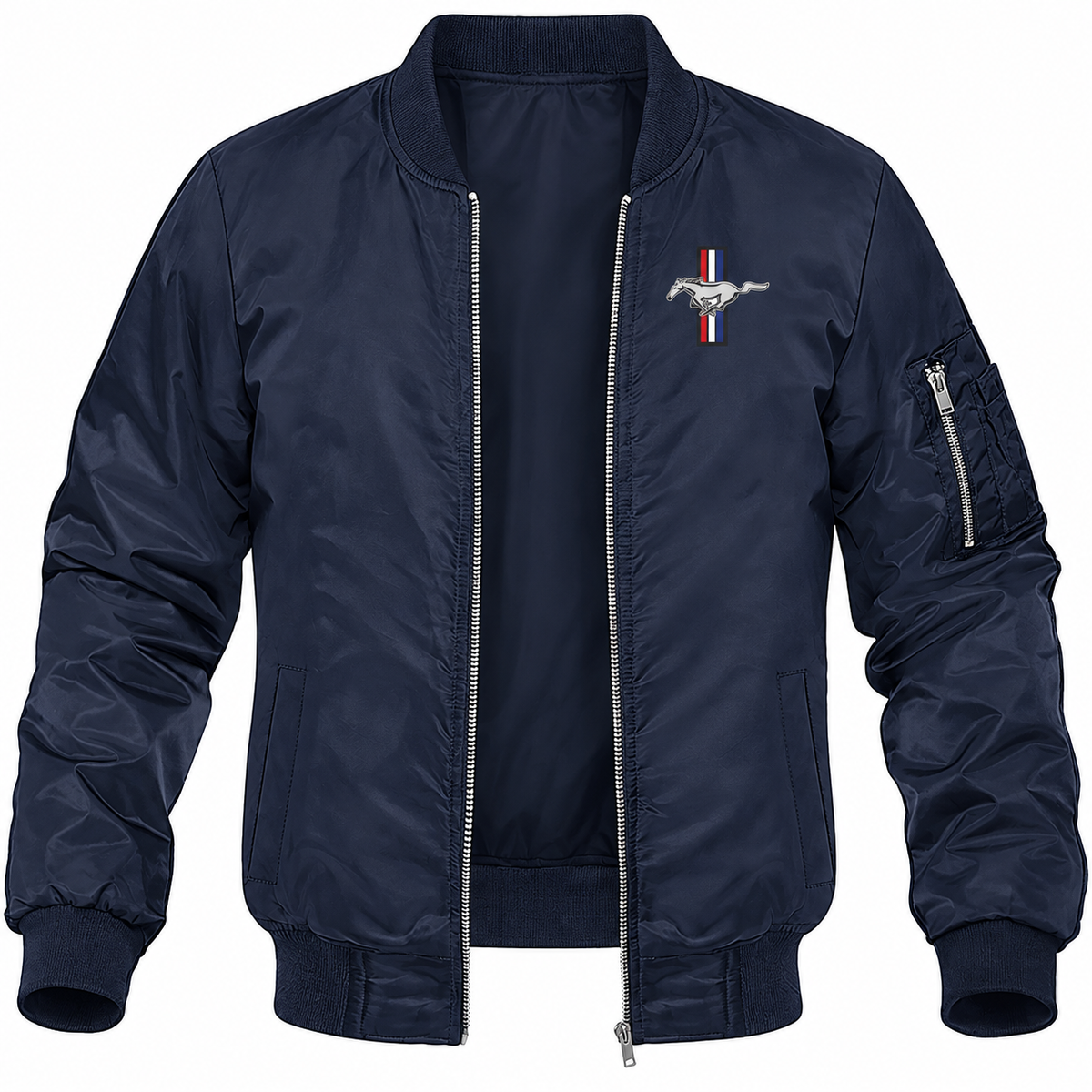 Mustang bomber jacket | Navy | Front