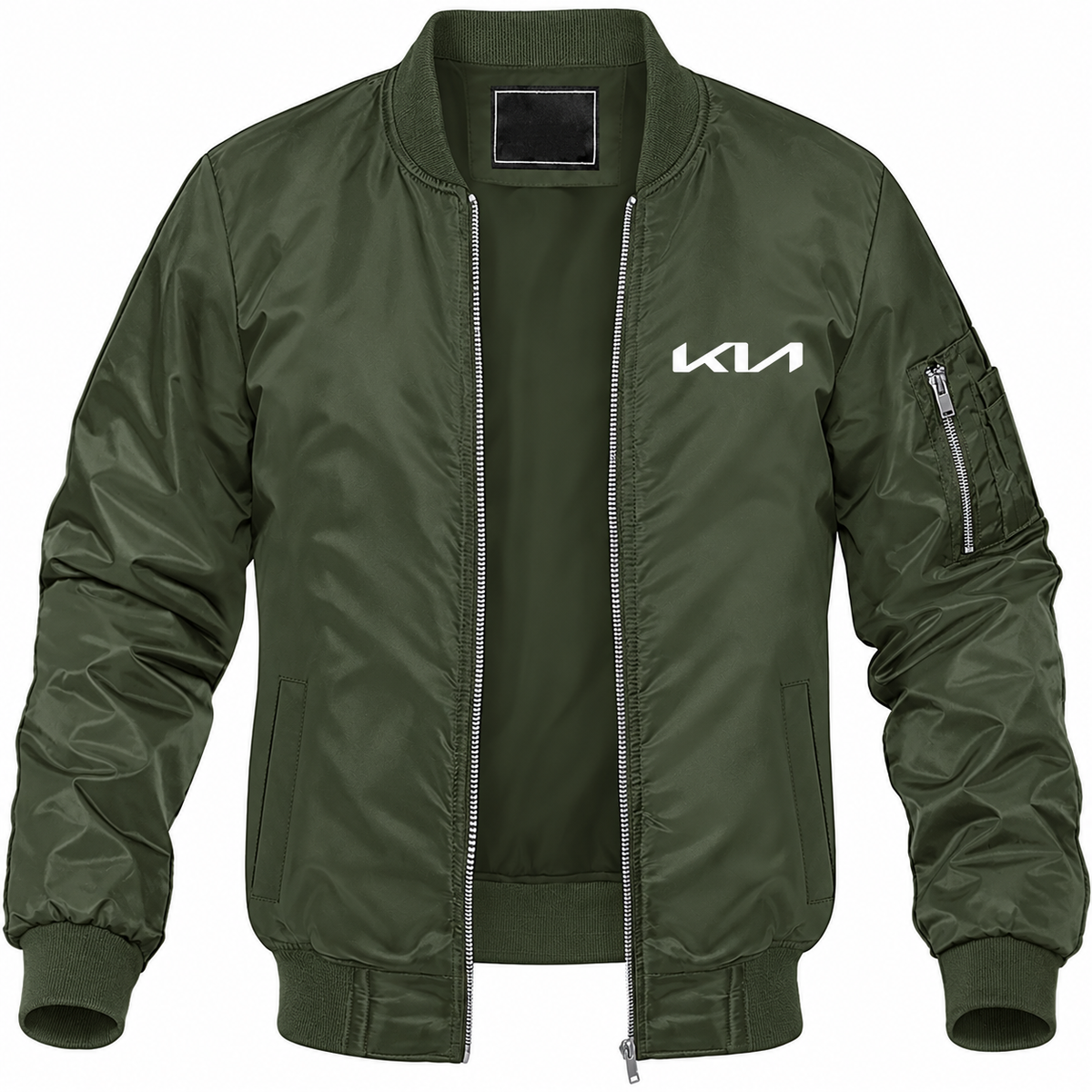 Kia bomber jacket | Army Green | Front