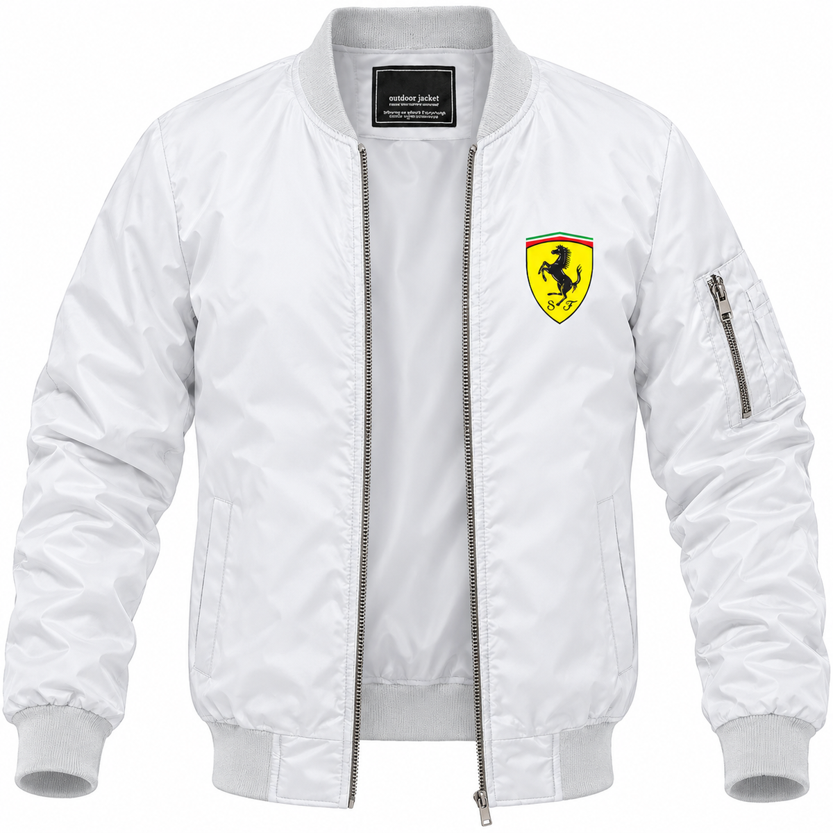 Ferrari Motorsport bomber jacket | White | Front