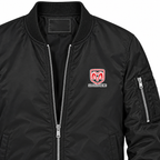 Dodge bomber jacket | Black | Chest detail