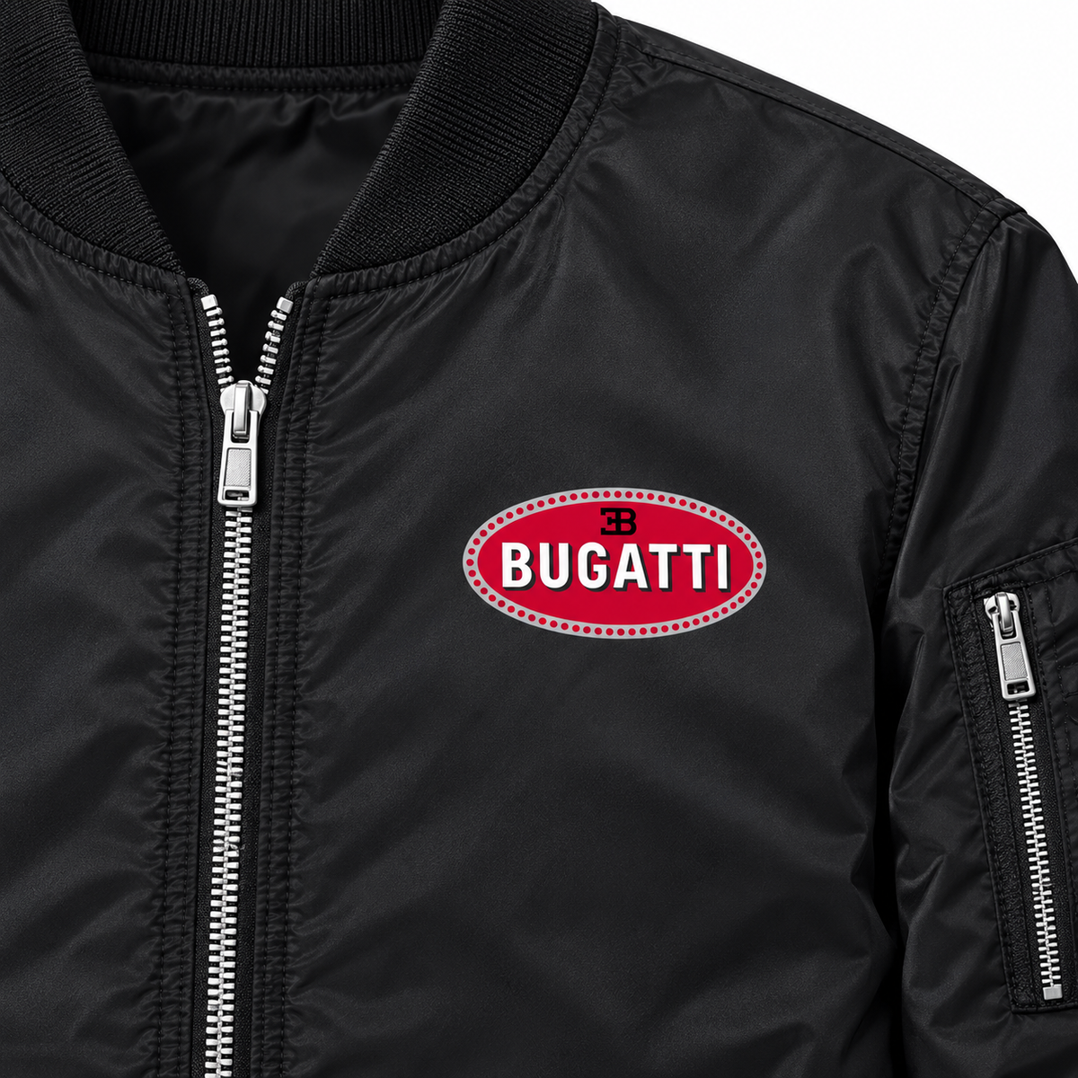 Bugatti bomber jacket | Black | Chest detail