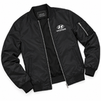 Hyundai bomber jacket | Black | Flat lay