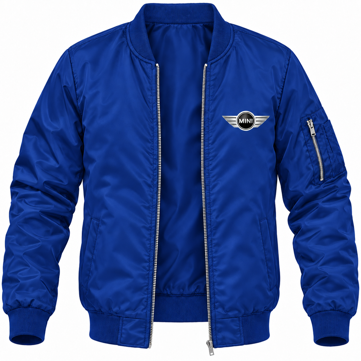Mini Cooper bomber jacket | Blue | Front