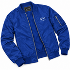 Infiniti Luxury bomber jacket | Blue | Flat lay