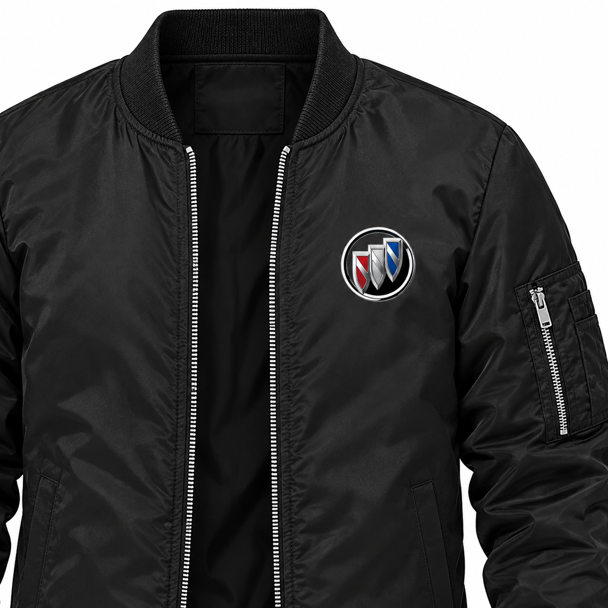 Buick Motorsports bomber jacket | Black | Chest detail