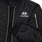 Hyundai bomber jacket | Black | Sleeve detail