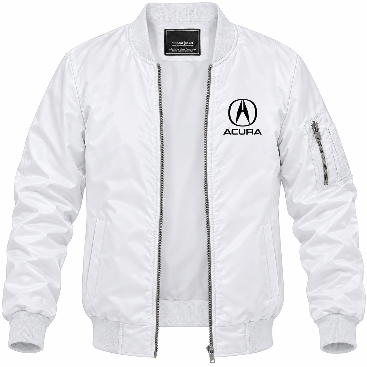 Acura bomber jacket | White | Front