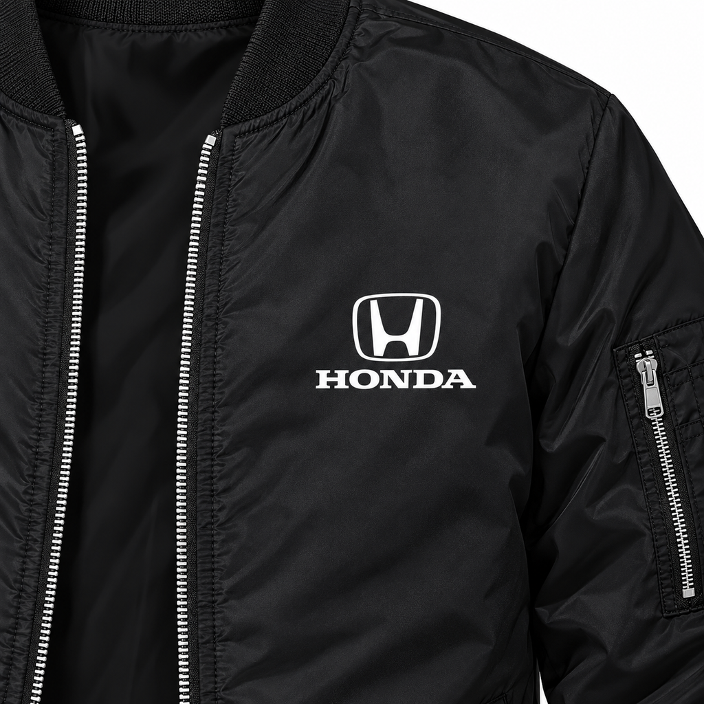 Honda Motorsport bomber jacket | Black | Chest detail