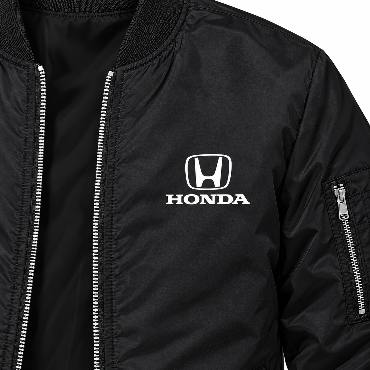 Honda Motorsport bomber jacket | Black | Chest detail