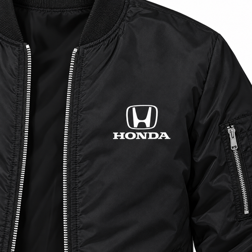 Honda Motorsport bomber jacket | Black | Chest detail
