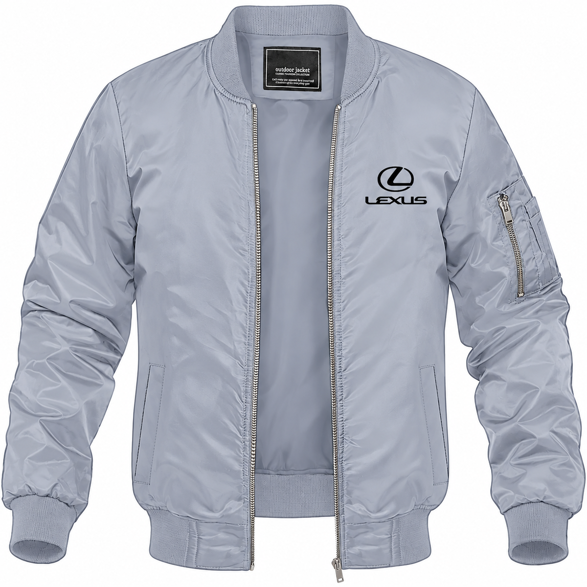 Lexus bomber jacket | Grey | Front