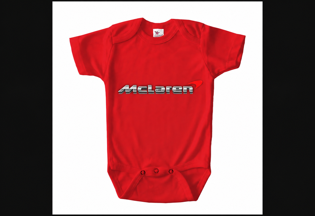 McLaren baby onesie | Red | corrected red swoosh