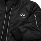 Infiniti Luxury bomber jacket | Black | Sleeve detail