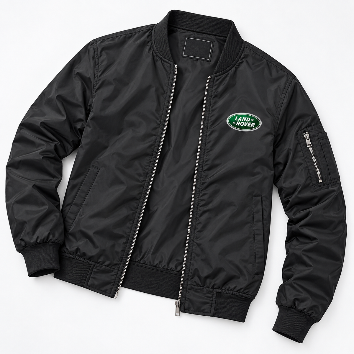 Land Rover bomber jacket | Black | Flat lay