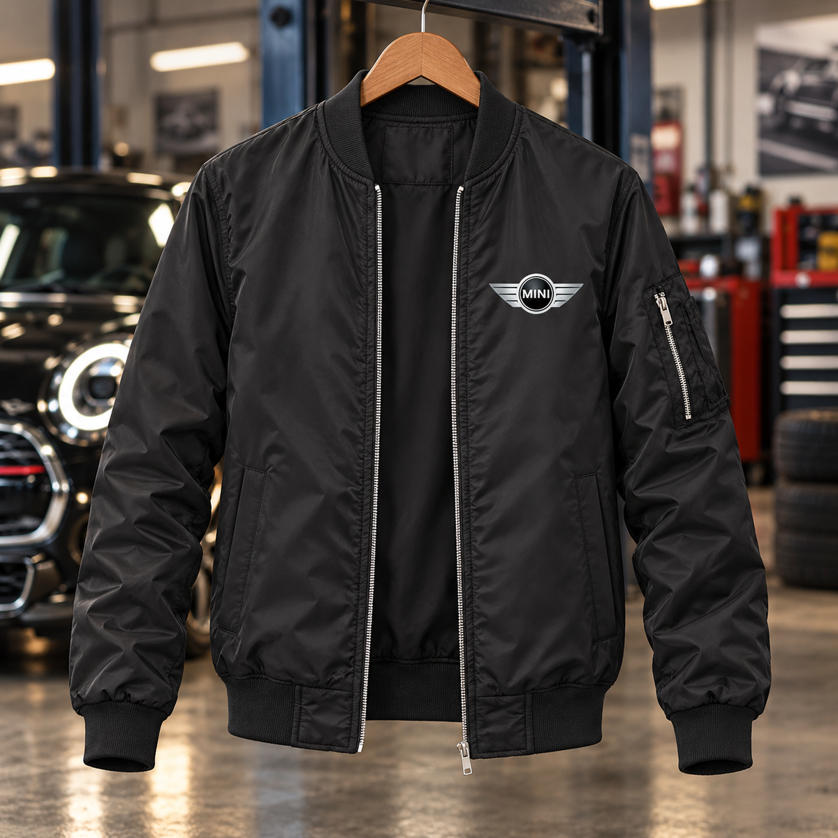 Mini Cooper bomber jacket | Black | Garage