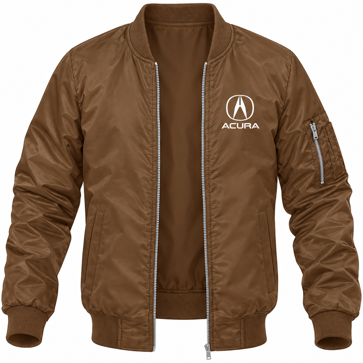 Acura bomber jacket | Brown | Front
