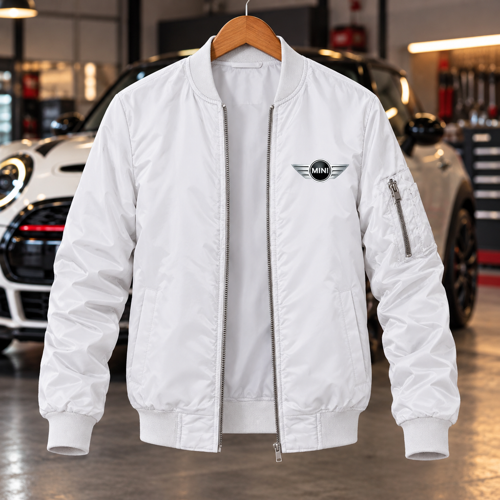 Mini Cooper bomber jacket | White | Garage
