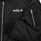 Kia bomber jacket | Black | Sleeve detail