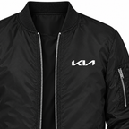 Kia bomber jacket | Black | Chest detail