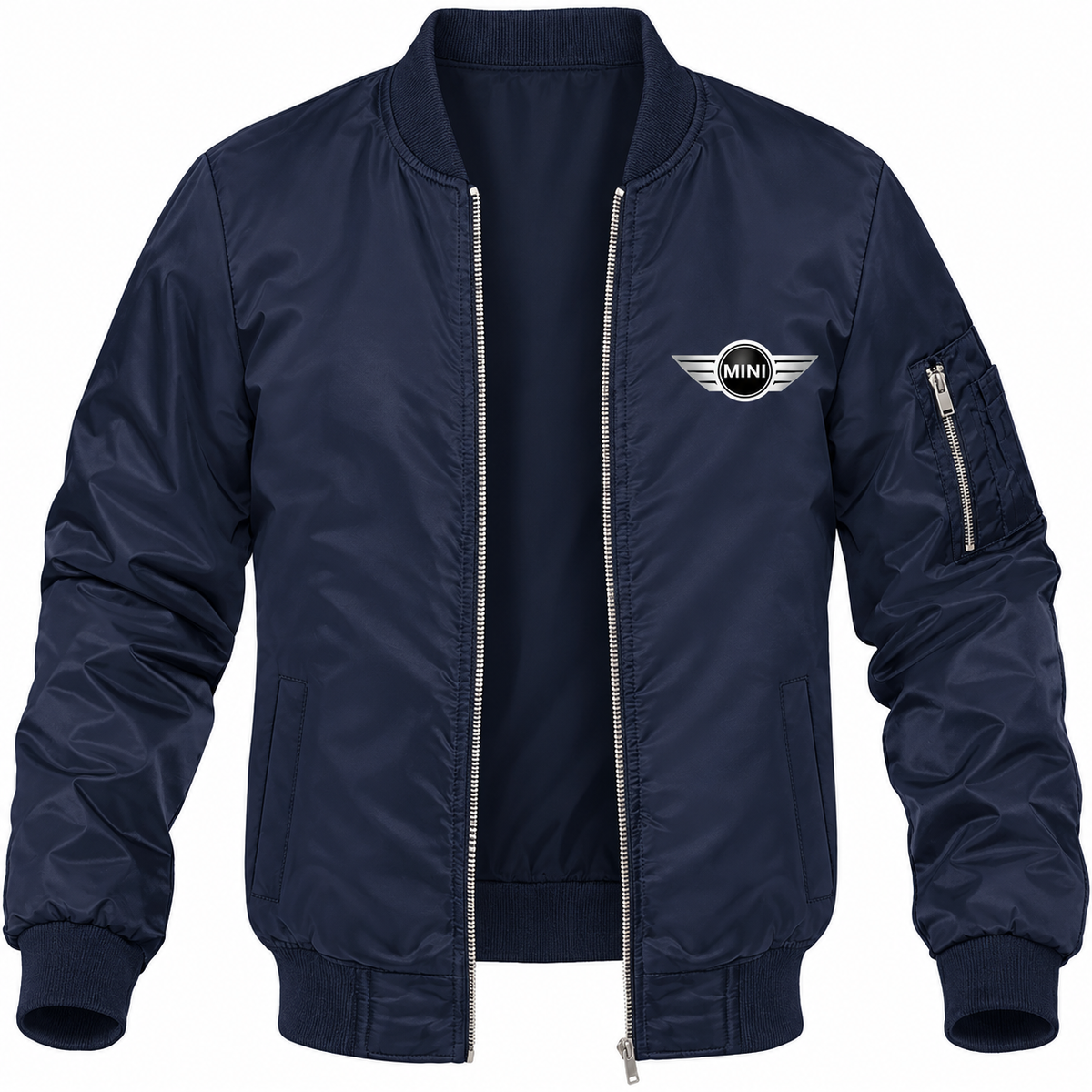 Mini Cooper bomber jacket | Navy | Front
