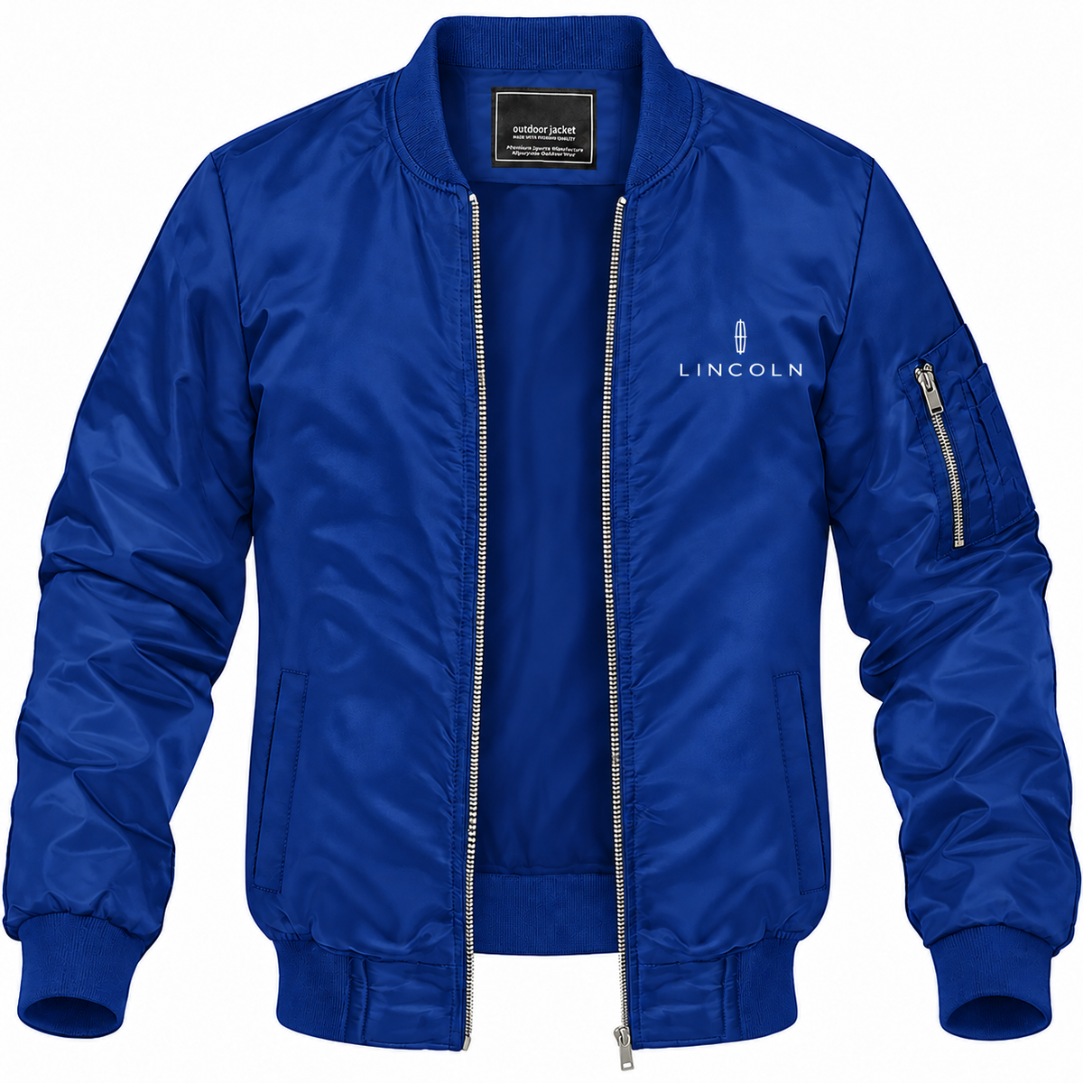 Lincoln bomber jacket | Blue | Front