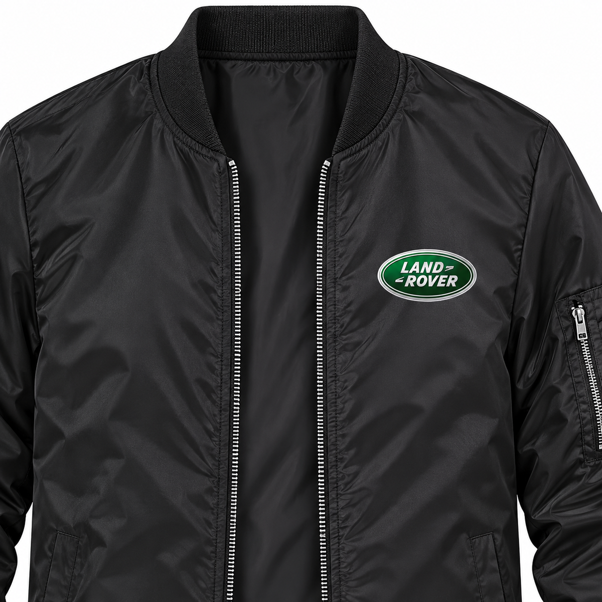 Land Rover bomber jacket | Black | Chest detail