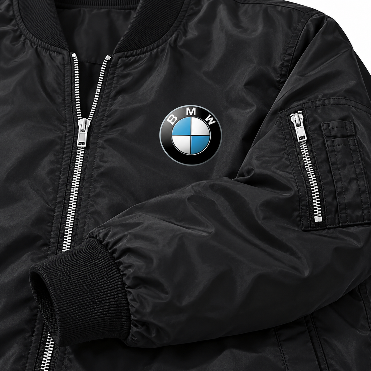 BMW Motorsports bomber jacket | Black | Sleeve detail