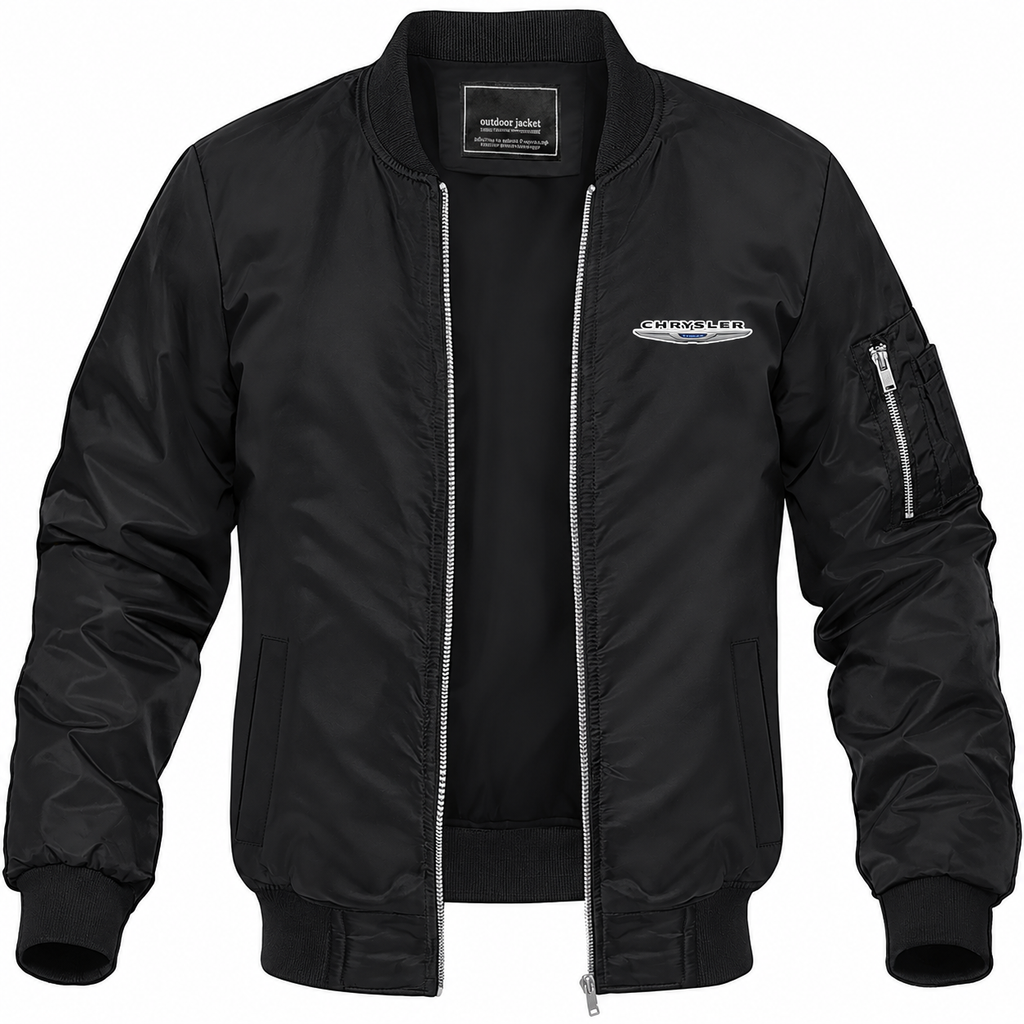 Chrysler bomber jacket | Black | Front