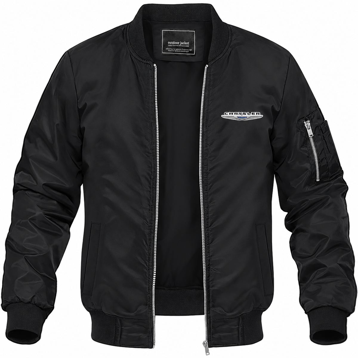Chrysler bomber jacket | Black | Front