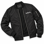 Kia bomber jacket | Black | Flat lay