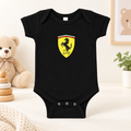 Ferrari Motorsport Car Baby Romper Onesie | Color: Black | Image 1